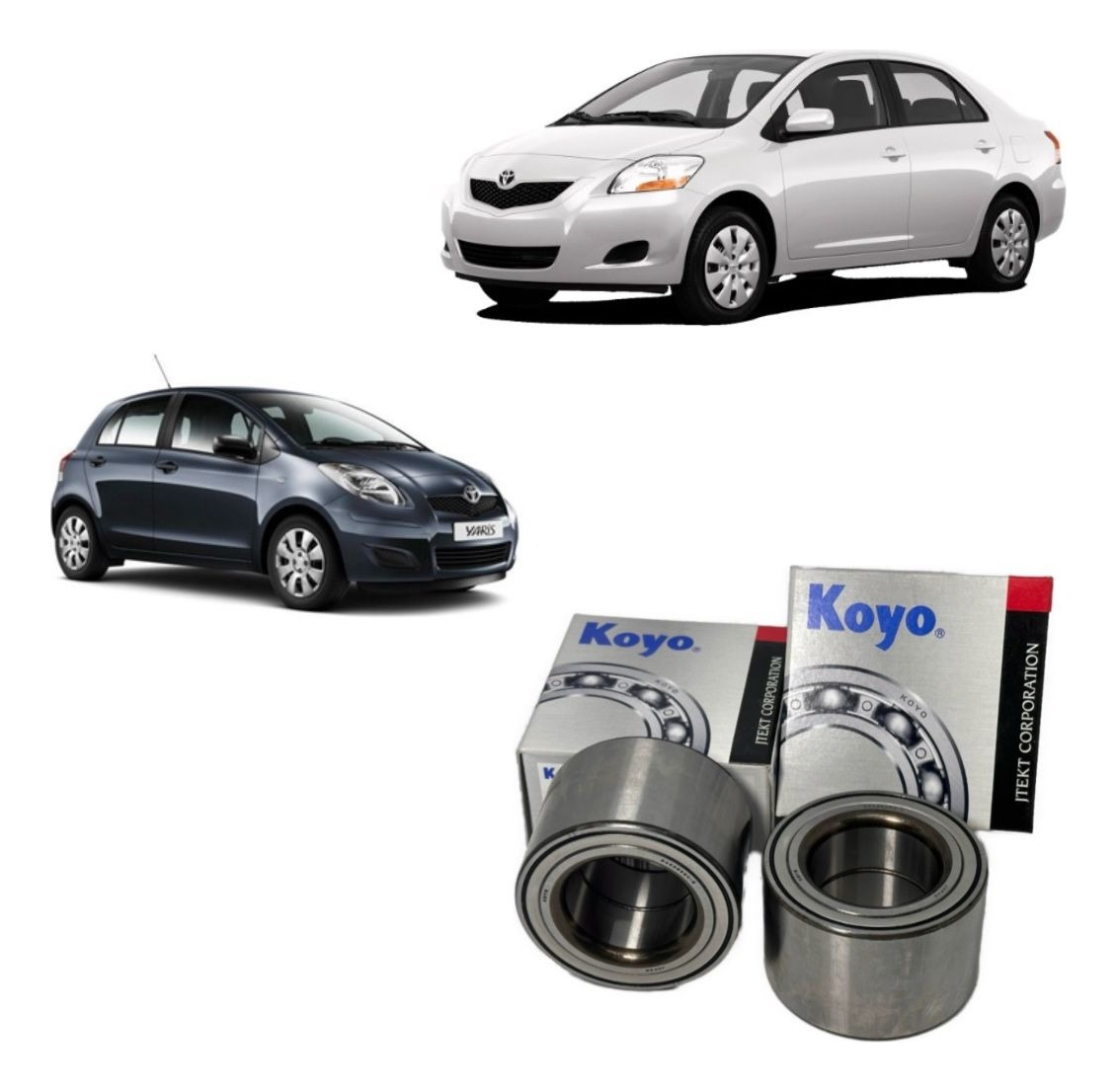 Rodamiento Maza Delantera Toyota Yaris 2005-2018 Original 2u