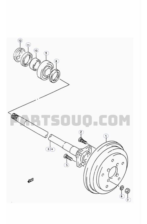 Rodamiento Trasero De Suzuki Vitara - Imagen 2