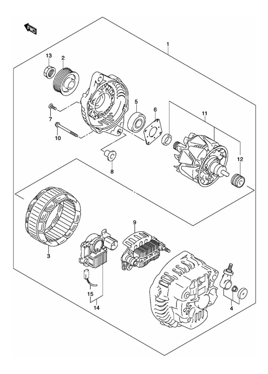 Rodamiento De Alternador Para Suzuki Jimny