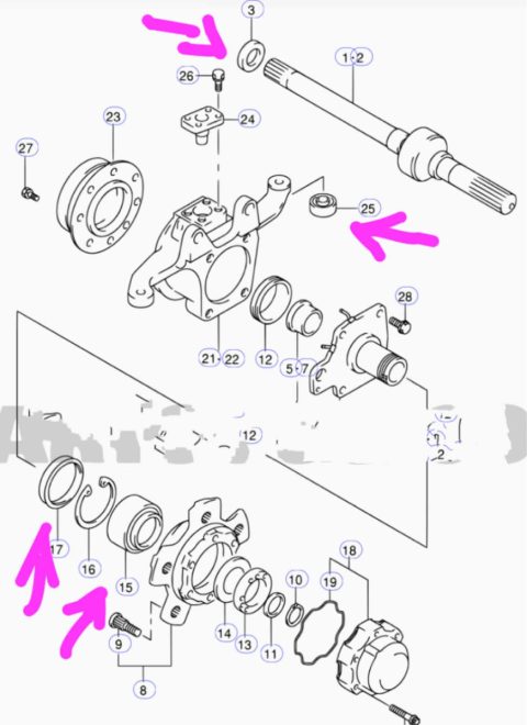 Rodamiento Eje Delantero Suzuki Jimny Sn413v - Imagen 2