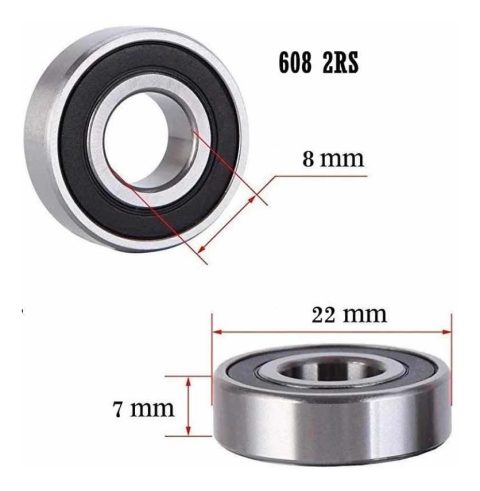 Rodamiento 608-2rsc3 Marca Konlon - Imagen 2