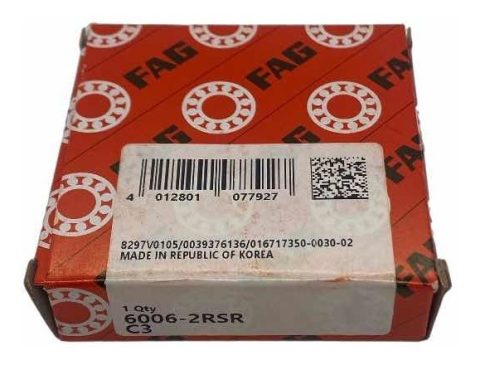 6006-2rsrc3 Marca Fag 30x55x13 - Imagen 2