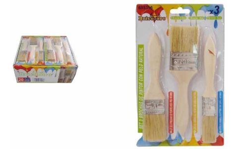 Set De 3 Brochas De Pintor