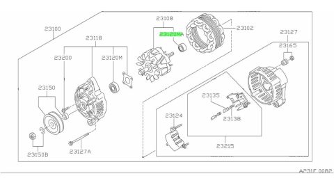 Kit De Rodamientos De Alternador Nissan Tiida 2007-2015 - Imagen 2