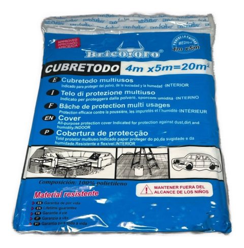 Lona Cubretodo Cobertor Para Pintura Polvo 4mx5m Multiuso
