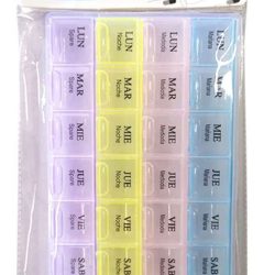 Pastillero Semanal, Organizador De Pastillas Mañana Y Tarde