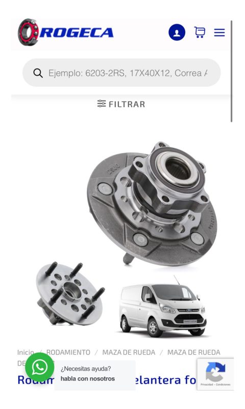 Maza Delantera Ford Transit 2014-2018 2.2 Una Rueda 5 Pernos - Imagen 2